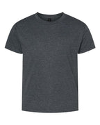 Gildan 12523, 3000b Youth Light Cotton T-shirt, Dark Heather