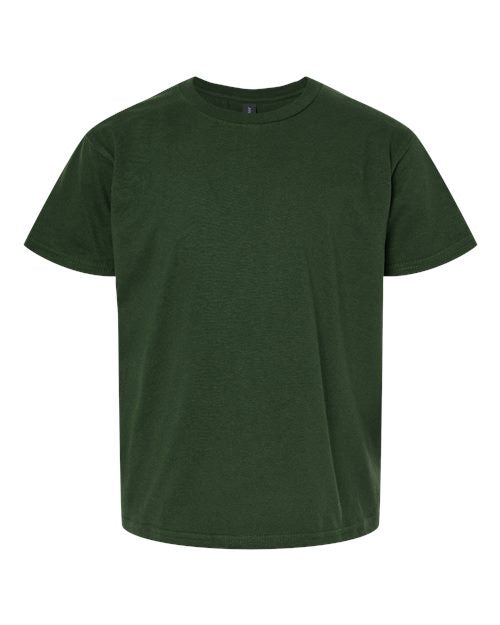 Gildan 12523, 3000b Youth Light Cotton T-shirt, Forest Green