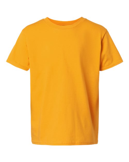 Gildan 12523, 3000b Youth Light Cotton T-shirt, Gold
