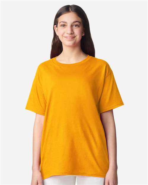 Gildan 12523, 3000b Youth Light Cotton T-shirt, Gold