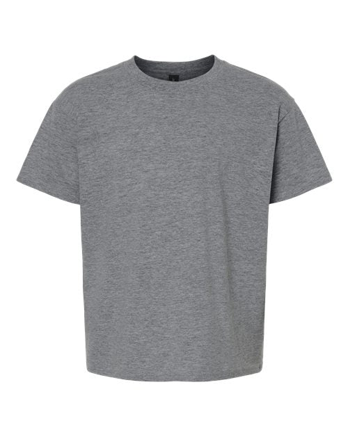 Gildan 12523, 3000b Youth Light Cotton T-shirt, Graphite Heather