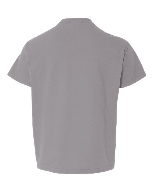 Gildan 12523, 3000b Youth Light Cotton T-shirt, Gravel