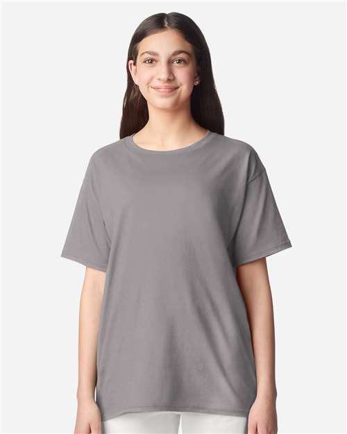 Gildan 3000B, Youth Light Cotton T-shirt, Gravel