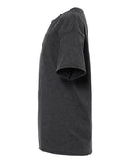Gildan 12523, 3000b Youth Light Cotton T-shirt, Heather Dark Grey