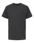 Gildan 12523, 3000b Youth Light Cotton T-shirt, Heather Dark Grey