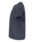 Gildan 12523, 3000b Youth Light Cotton T-shirt, Heather Navy