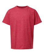 Gildan 12523, 3000b Youth Light Cotton T-shirt, Heather Red