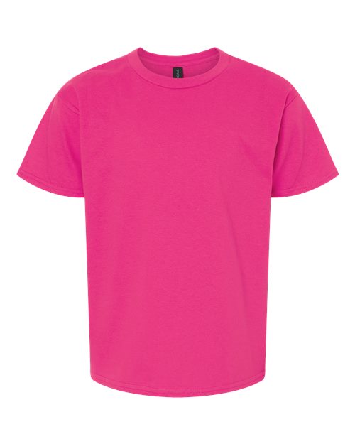 Gildan 12523, 3000b Youth Light Cotton T-shirt, Heliconia