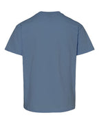 Gildan 12523, 3000b Youth Light Cotton T-shirt, Indigo Blue