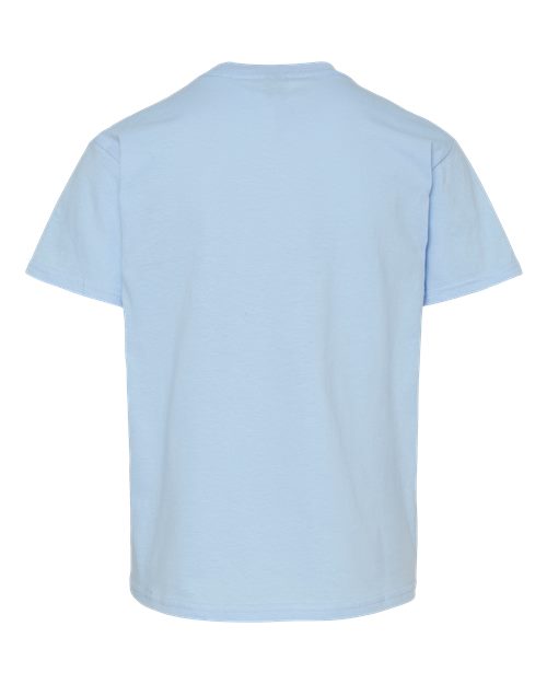 Gildan 12523, 3000b Youth Light Cotton T-shirt, Light Blue