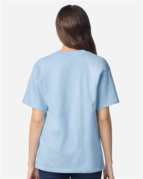 Gildan 12523, 3000b Youth Light Cotton T-shirt, Light Blue