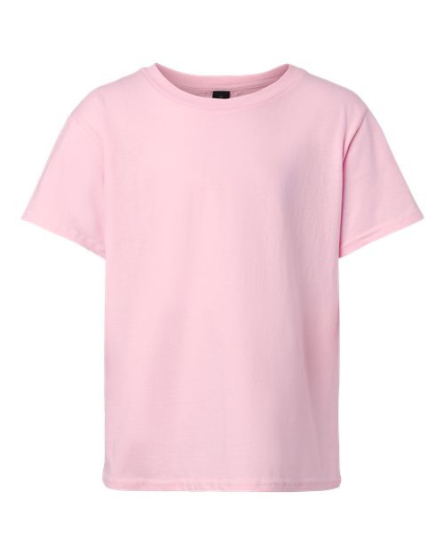 Gildan 12523, 3000b Youth Light Cotton T-shirt, Light Pink