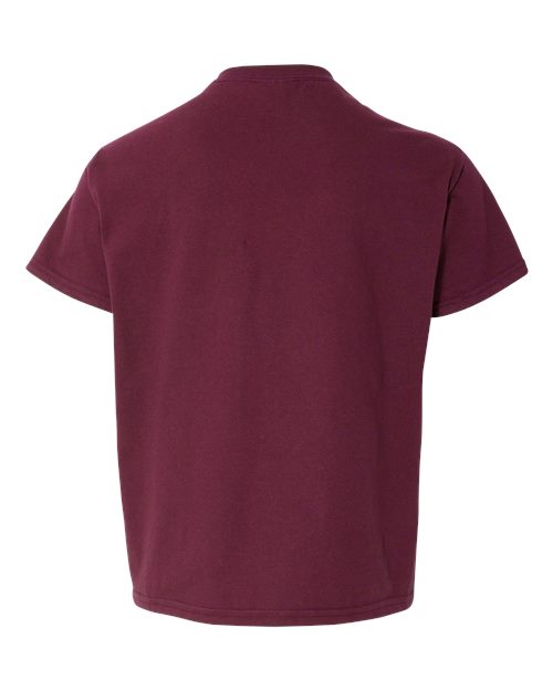 Gildan 12523, 3000b Youth Light Cotton T-shirt, Maroon