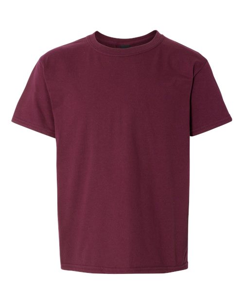 Gildan 12523, 3000b Youth Light Cotton T-shirt, Maroon
