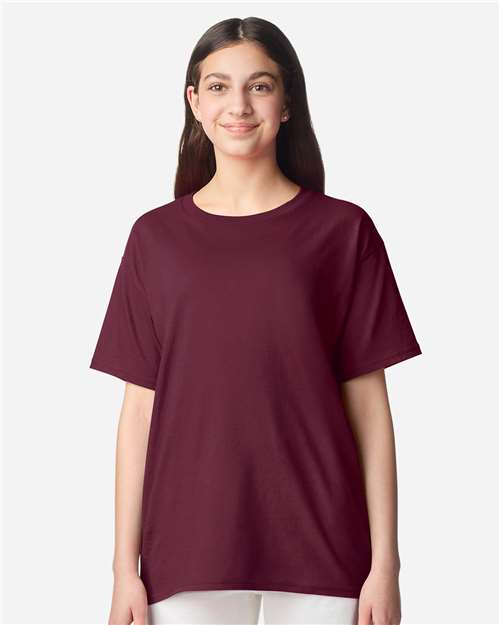 Gildan 3000B, Youth Light Cotton T-shirt, Maroon