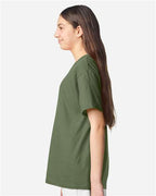 Gildan 12523, 3000b Youth Light Cotton T-shirt, Military Green