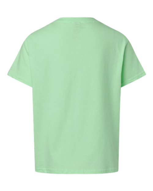 Gildan 12523, 3000b Youth Light Cotton T-shirt, Mint Green