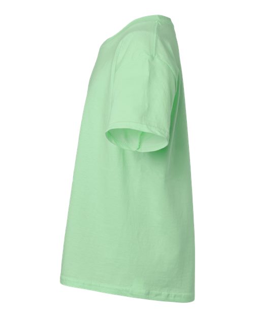 Gildan 12523, 3000b Youth Light Cotton T-shirt, Mint Green
