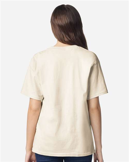 Gildan 12523, 3000b Youth Light Cotton T-shirt, Natural