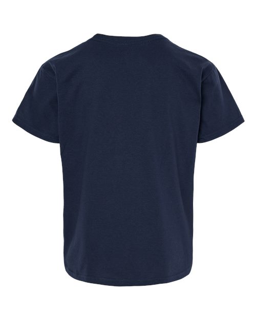 Gildan 12523, 3000b Youth Light Cotton T-shirt, Navy