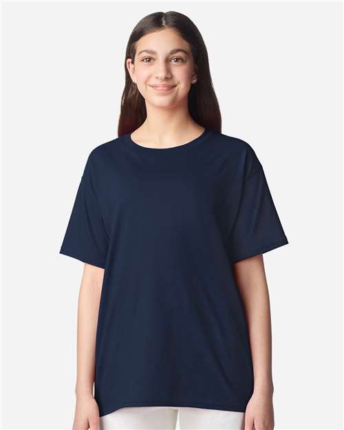Gildan 3000B, Youth Light Cotton T-shirt, Navy