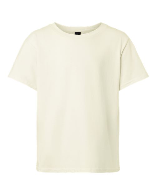 Gildan 12523, 3000b Youth Light Cotton T-shirt, Off White
