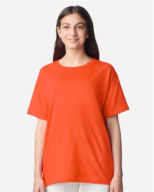 Gildan 3000B, Youth Light Cotton T-shirt, Orange