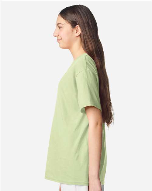 Gildan 12523, 3000b Youth Light Cotton T-shirt, Pistachio