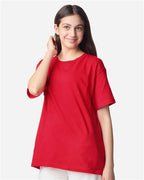 Gildan 12523, 3000b Youth Light Cotton T-shirt, Red