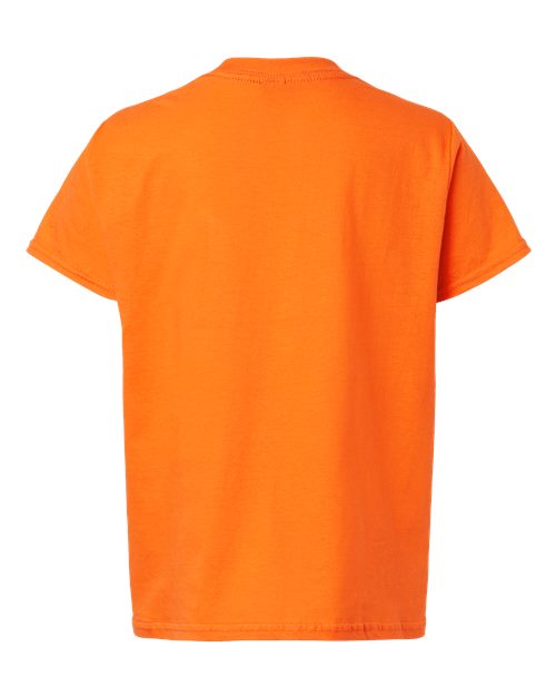 Gildan 12523, 3000b Youth Light Cotton T-shirt, Safety Orange