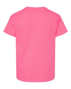 Gildan 12523, 3000b Youth Light Cotton T-shirt, Safety Pink