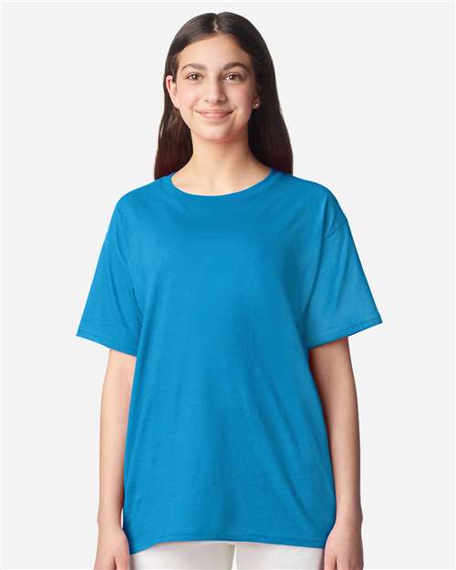 Gildan 12523, 3000b Youth Light Cotton T-shirt, Sapphire