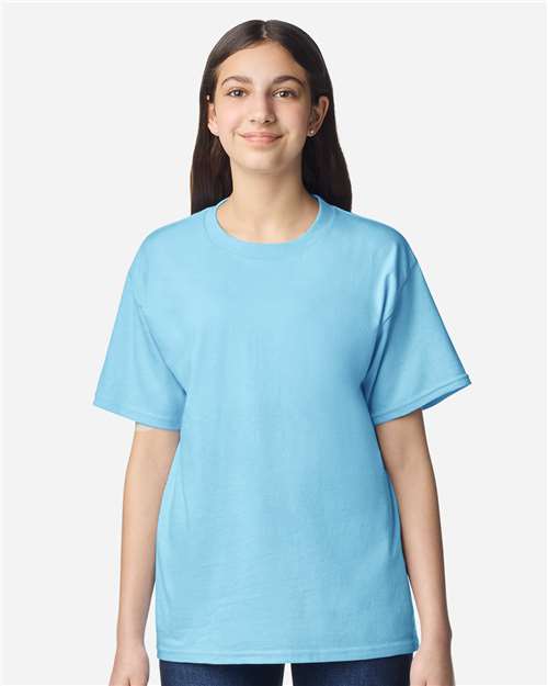 Gildan 3000B, Youth Light Cotton T-shirt, Sky