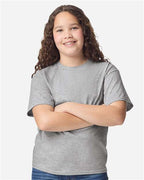 Gildan 12523, 3000b Youth Light Cotton T-shirt, Sport Grey