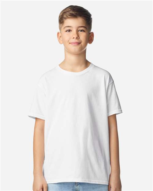 Gildan 3000B, Youth Light Cotton T-shirt, White