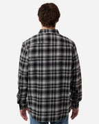 Columbia 161795, Men's Cornell Woods Flannel Shirt, Black Backland Tartan