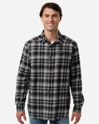 Columbia 161795, Men's Cornell Woods Flannel Shirt, Black Backland Tartan