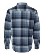 Columbia 161795, Men's Cornell Woods Flannel Shirt, Collegiate Navy Multi Buffalo Check