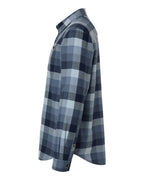 Columbia 161795, Men's Cornell Woods Flannel Shirt, Collegiate Navy Multi Buffalo Check