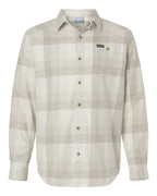 Columbia 161795, Men's Cornell Woods Flannel Shirt, Dark Stone Multi Buffalo Check
