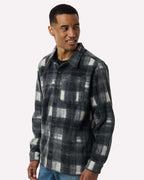 Columbia 209769, Men's Steens Mountain Printed Shirt Jacket Ii, Chalk Omblur