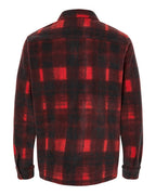 Columbia 209769, Men's Steens Mountain Printed Shirt Jacket Ii, Sail Red Omblur