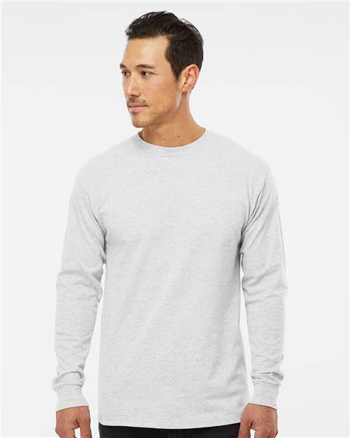 M&O 4820, Unisex Gold Soft Touch Long Sleeve T-shirt, Ash
