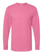 M&O 4820, Unisex Gold Soft Touch Long Sleeve T-shirt, Azalea