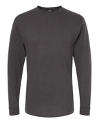 M&O 4820, Unisex Gold Soft Touch Long Sleeve T-shirt, Charcoal