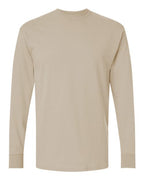 M&O 4820, Unisex Gold Soft Touch Long Sleeve T-shirt, Sand