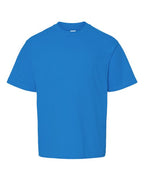 M&O 4850, Youth Gold Soft Touch T-shirt, Ocean Blue