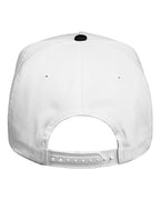 Valucap 8869, Five-panel Twill Cap, White/ Black