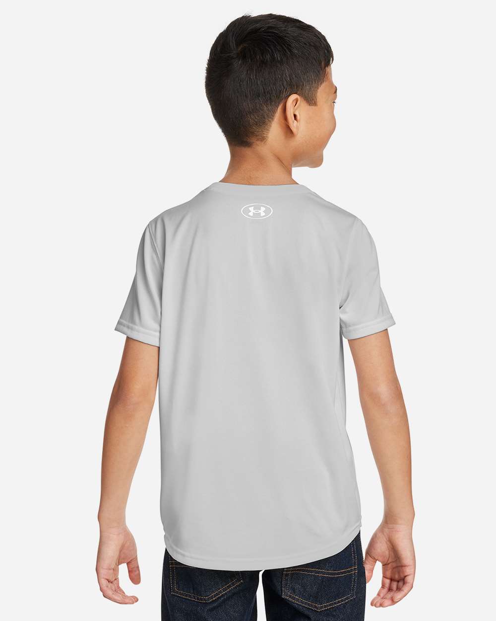 Under Armour 1377487, T-Shirts - Premium, Mod Grey Light Heather/ White