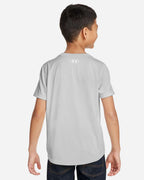 Under Armour 1377487, T-Shirts - Premium, Mod Grey Light Heather/ White